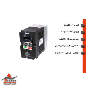 اينورتر تكفاز INVT GD10 توان 0.4KW