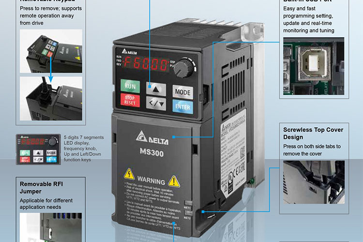پارامترهای اصلی در راهاندازی اولیه اینورتر MS300