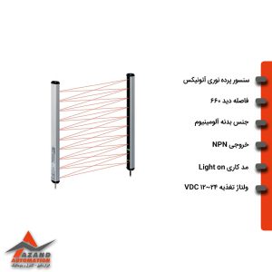 سنسور پرده نوری آتونیکس BWC40-16H