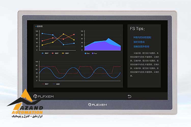جدول قیمت HMI Flexem بر اساس سایز صفحه نمایش