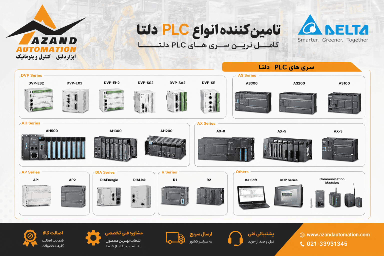 انواع PLC دلتا