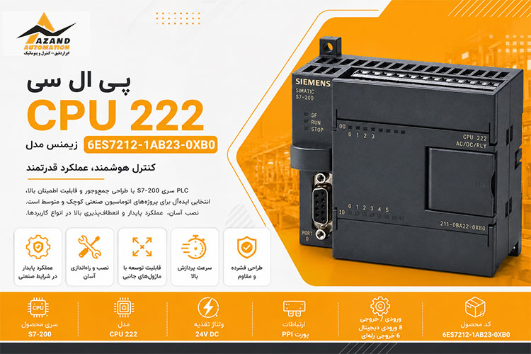 پی ال سی CPU زیمنس مدل 6ES7212-1AB23-0XB0